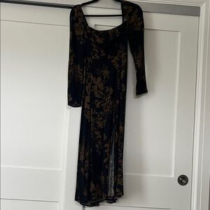 Reformation Sigmund Long Sleeve Midi Dress